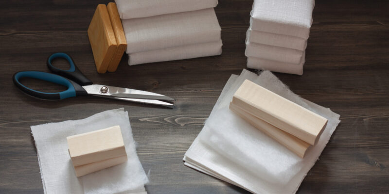Small upholstery materials for doll house furniture